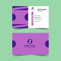Purple Business Card Design template vector