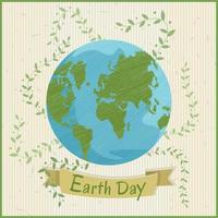 Earth Day banner vector