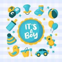 Born Day Cute Element Design Concept vector