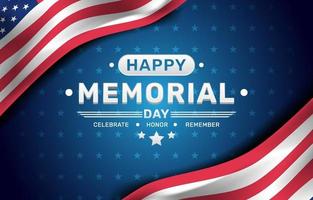 Happy Memorial Day Background vector