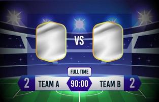 Scoreboard Soccer Background vector