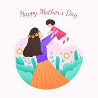 feliz dia de la madre vector