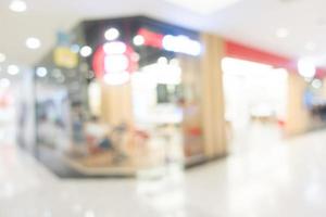 Abstract blur shopping mall for background photo