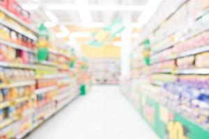 Abstract blur supermarket photo