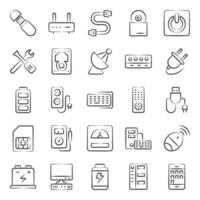 Electronic Computer and Tools vector