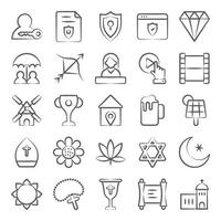 Culture and Tradition Elements vector