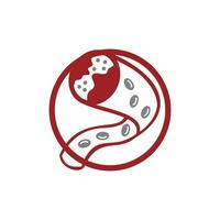 Cholesterol in artery health risk vector design Illustration