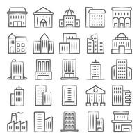 edificios e interiores de la ciudad. vector