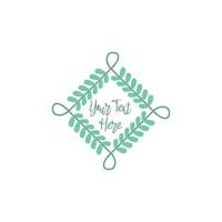 Abstract Emblem Blank Design Template Frame Border vector