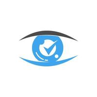 Eye care health design template icon vector