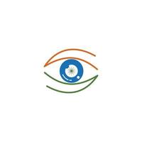 Eye care health design template icon vector