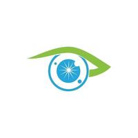 Eye care health design template icon vector