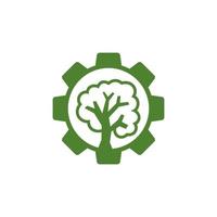 Gear Tree Business design template Icon vector