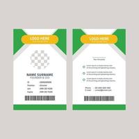 Corporate id card template vector