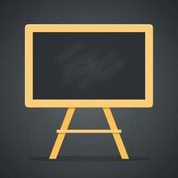 Blackboard with easel. Vector illustration