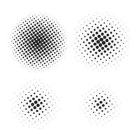 Abstract Halftone element for graphic design. Vector illustration