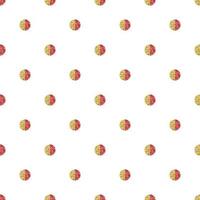 seamless chinese new year pattern background with red and gold glitter dot shape vector