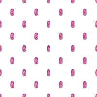 seamless valentine pink glitter dot like a strawberry pattern on stripe background vector