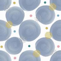 seamless blue paint dot shape with colorful glitter dot pattern background vector