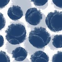 seamless blue paint dot  pattern on white  background vector