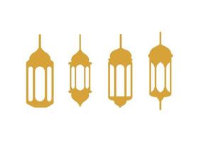 Fanoos lantern icon illustration vector set