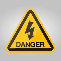 High Voltage Symbol Sign Isolate On White Background,Vector Illustration EPS.10 vector