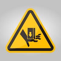 Hand Crush Force From Above Symbol Sign, Vector Illustration, Isolate On White Background Label .EPS10