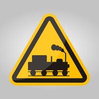 Danger Beware Of Trains Symbol Sign Isolate On White Background,Vector Illustration EPS.10 vector