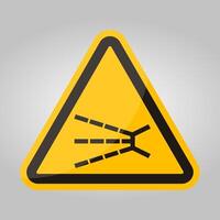 Splashing Hazard Symbol Sign Isolate On White Background,Vector Illustration EPS.10 vector