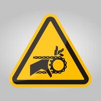 Hand Entanglement Chain Drive Symbol Sign, Vector Illustration, Isolate On White Background Label .EPS10