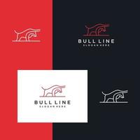 logo design bull vector