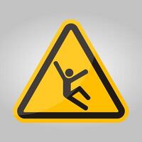 Climb Hazard Symbol Sign Isolate On White Background,Vector Illustration EPS.10 vector