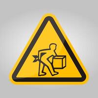 PPE Icon.Lift Correctly Symbol Sign Isolate On White Background,Vector Illustration EPS.10 vector