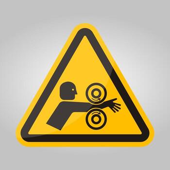 Arm Entangle Rollers Right Symbol Sign Isolate On White Background,Vector Illustration EPS.10 vector