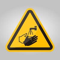 PPE Icon.Wash Your Hand Symbol Isolate On White Background,Vector Illustration EPS.10 vector