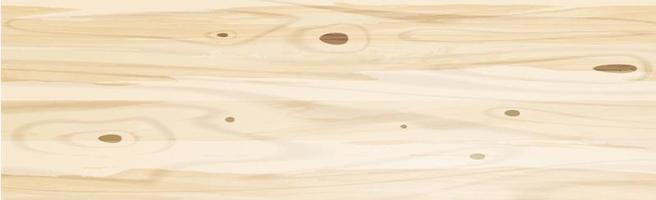 textura panorámica de madera clara con nudos - vector