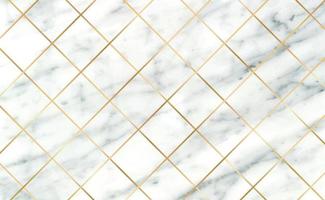 Stone tiles, texture white with black marble background, golden lines - Vector