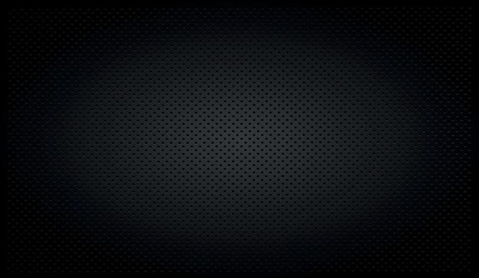 Black perforated background with black holes and glow.
