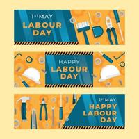 Happy Labor Day Banner Collection vector