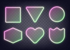 Neon Gradient Vector Frames