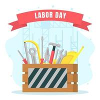 Labor Day Tools Background vector