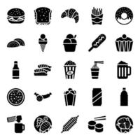 Drinks and Foodstuff vector