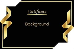 black gold elegant background for certificate vector template
