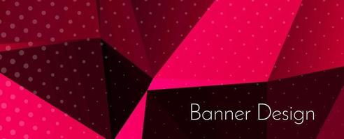 Fondo de banner de diseño decorativo geométrico elegante abstracto vector