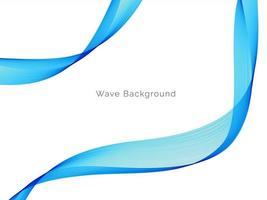 Blue modern decorative stylish wave background illustration vector