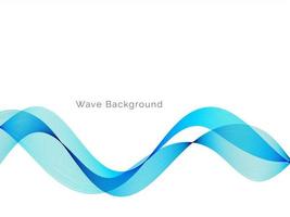 Modern decorative blue wave stylish dynamic background vector