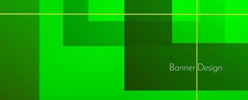 abstract geometric green modern decorative stylish banner background vector