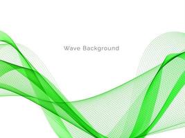 Abstract green decorative stylish  modern wave design banner background vector