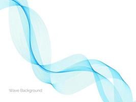 Abstract blue wave design decorative background vector