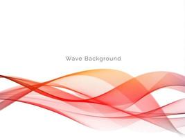 Decorative smooth colorful wave design background vector